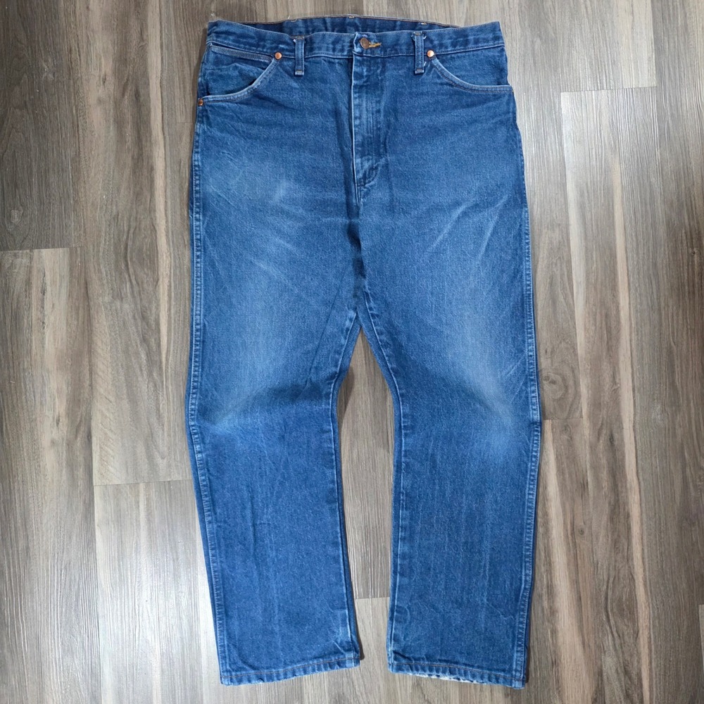 Wrangler 13MWZ Cowboy Cut Original Fit Jeans Blue Denim 38x30 Mens 0013AWZ